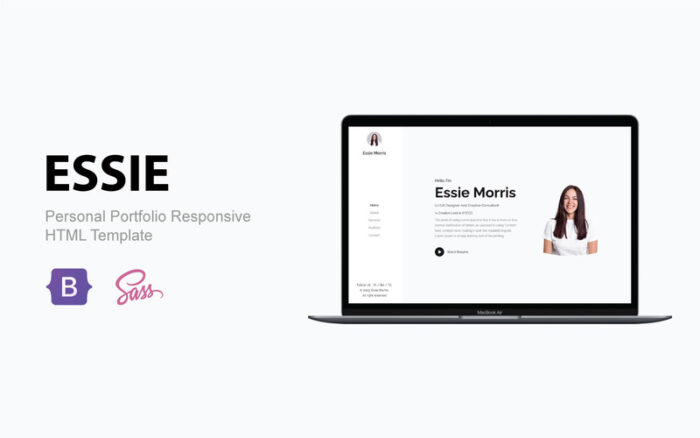 Essie | Template HTML Responsif Portofolio Pribadi - Fitur Gambar 1