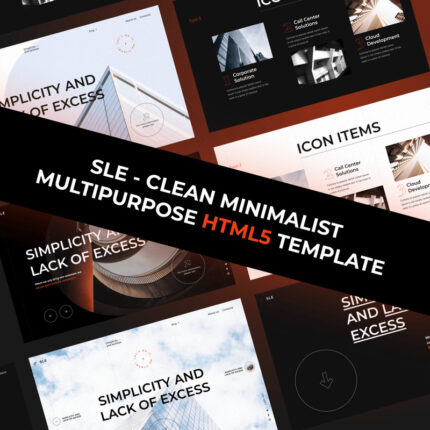 SLE - Template HTML5 Serbaguna Minimalis dan Bersih - Fitur Gambar 1