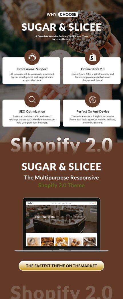 Sugar & Slicee - Tema Shopify Toko Roti Manis - Fitur Gambar 1