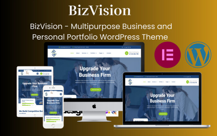 BizVision - Tema WordPress Portofolio Pribadi & Kreatif Serbaguna dan Bisnis - Fitur Gambar 1