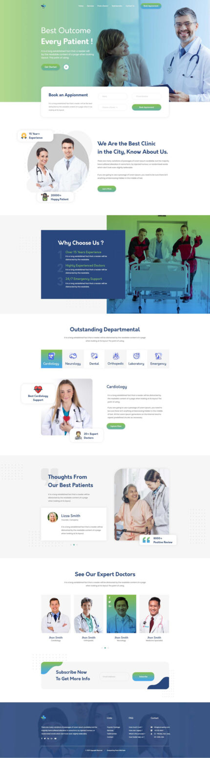 Healthex - Template HTML5 Satu Halaman Layanan Klinik - Fitur Gambar 1