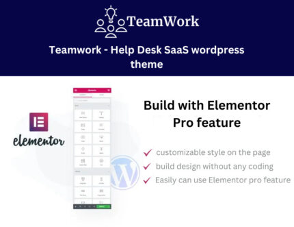 Teamwork - Tema WordPress SaaS Help Desk - Fitur Gambar 1