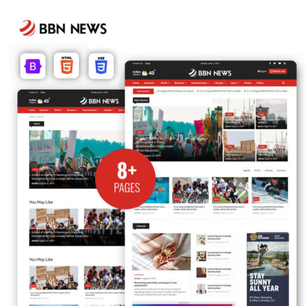 MH News - Template Situs Web HTML5 Portal Berita - Fitur Gambar 1