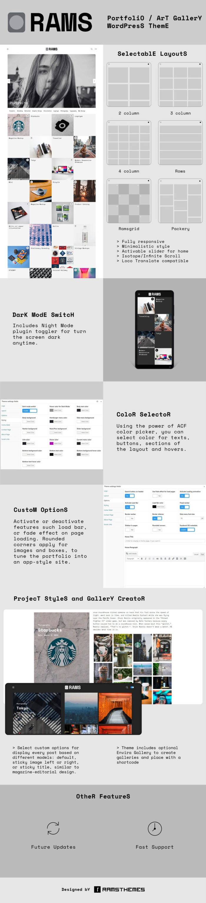 RAMS - Tema WordPress Galeri Seniman Portofolio - Fitur Gambar 1