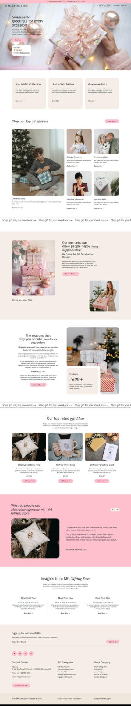 MG Gifting Store - Template Situs Web HTML Bootstrap eCommerce - Fitur Gambar 1