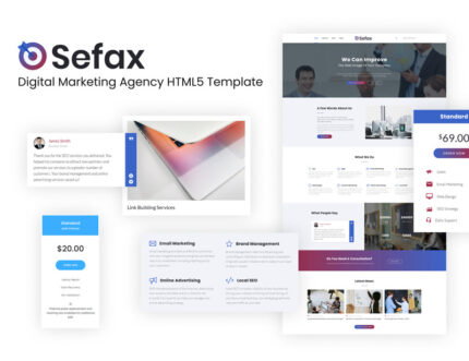 Sefax - Template HTML5 SEO & Pemasaran Digital - Fitur Gambar 1