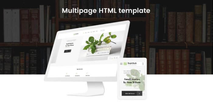 Template Situs Web HTML5 MagicBook - Perpustakaan & Toko - Fitur Gambar 2