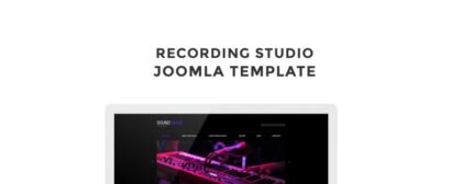 Template Joomla Responsif Studio Rekaman - Fitur Gambar 1