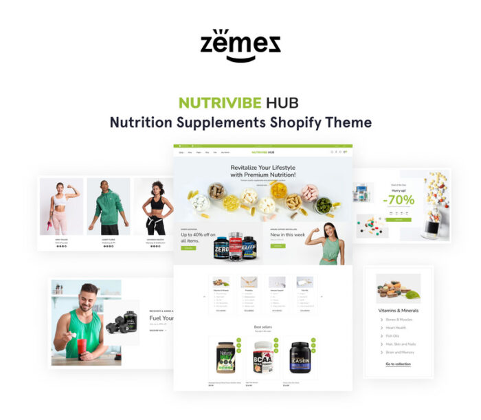 Nutrivibe Hub - Toko Online Shopify Suplemen Nutrisi Tema 2.0 - Fitur Gambar 1