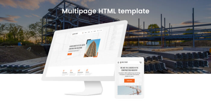 Quality Group - Template Situs Web HTML5 Multihalaman Bersih Perusahaan Konstruksi - Fitur Gambar 2