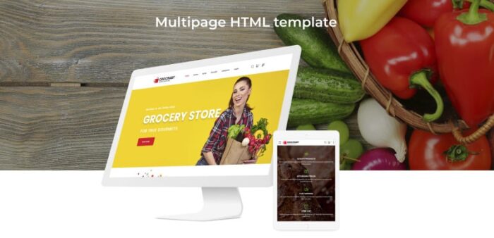 Grocmart - Template Situs Web HTML Klasik Multihalaman Toko Kelontong - Fitur Gambar 2