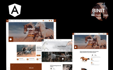 Template Situs Web Angular Binit Horses and Stables - Fitur Gambar 1