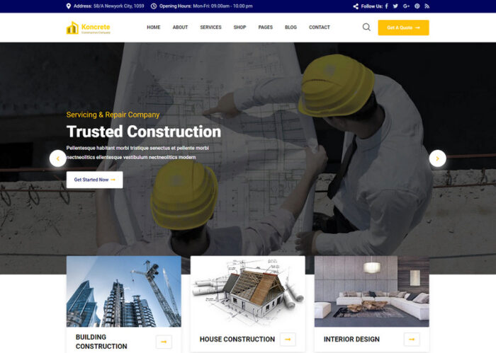 Koncrete - Template HTML Bisnis Bangunan Konstruksi - Fitur Gambar 1