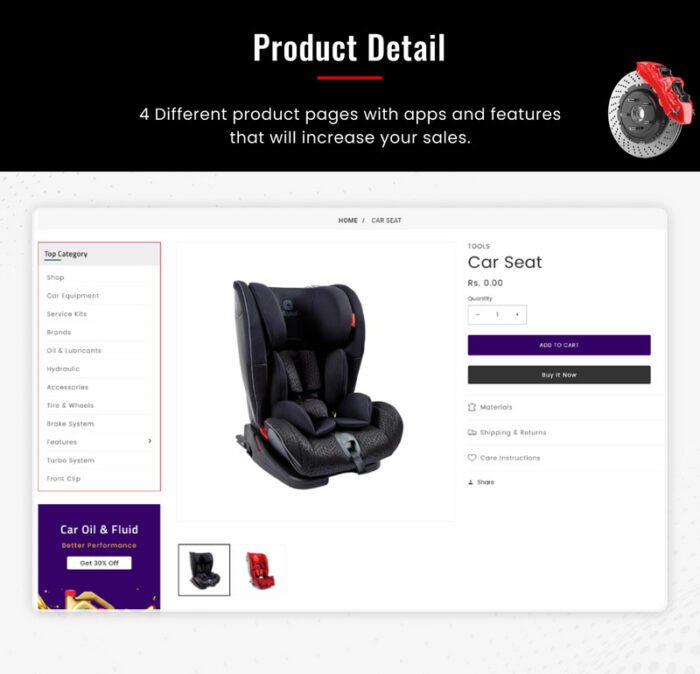 Shoppica Mega Spare–Parts Cars Shopify 2.0 Tema Responsif Premium - Fitur Gambar 9