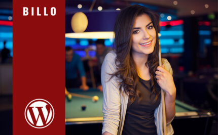 Tema WordPress Billiard dan Snooker Billo - Fitur Gambar 1