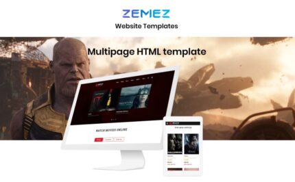 MOOV - Template Situs Web HTML Klasik Multihalaman Movie Center - Fitur Gambar 1