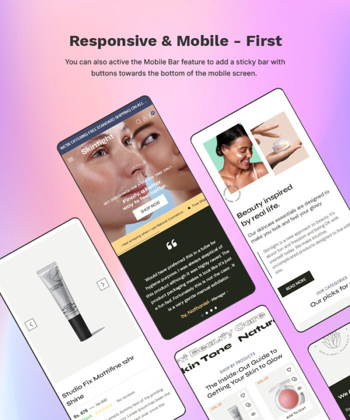 Skintight - Toko Kosmetik & Kecantikan Tema Responsif Serbaguna Shopify 2.0 Tingkat Tinggi - Fitur Gambar 6