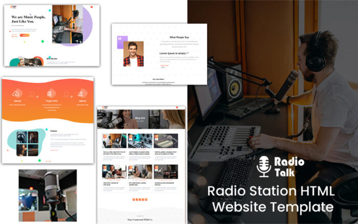 Radio-Talk - Template Situs Web HTML Stasiun Radio - Fitur Gambar 1