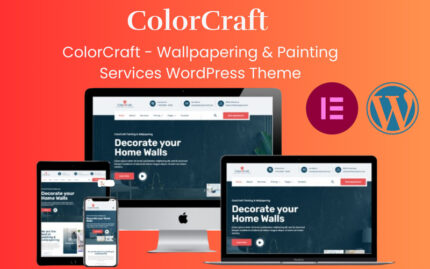 Tema WordPress ColorCraft - Layanan Pelapisan Wallpaper & Pengecatan - Fitur Gambar 1