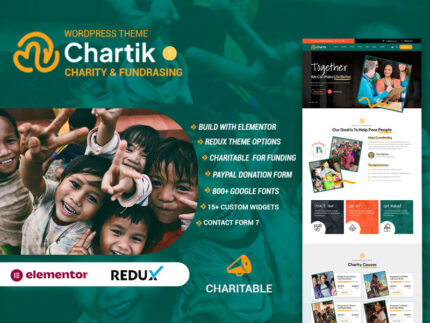 Chartik - Tema WordPress Amal dan Kesadaran LSM - Fitur Gambar 1