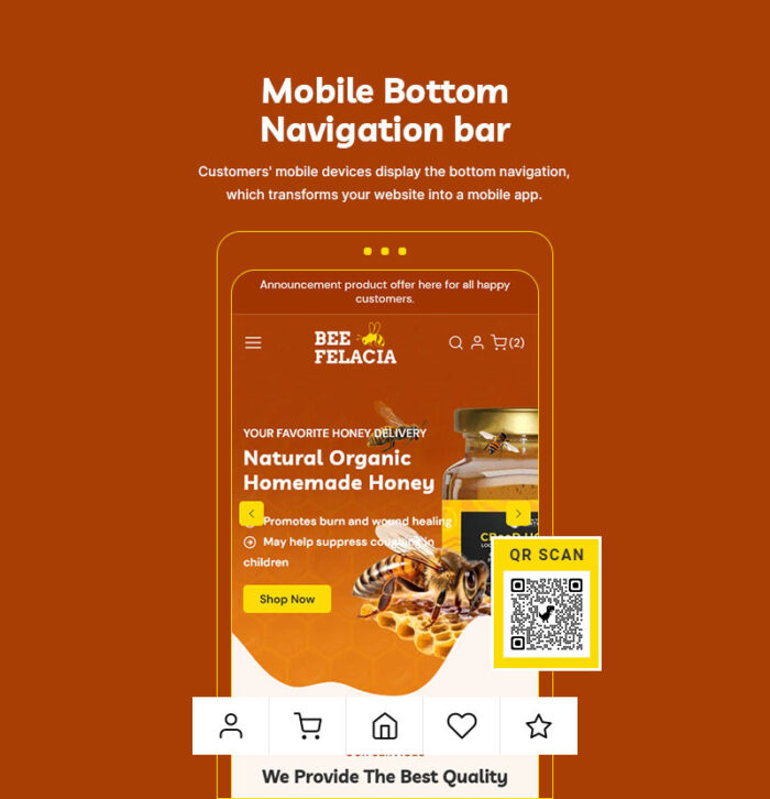 Beefelacia - Toko Makanan Organik & Madu Tema Responsif Shopify 2.0 Serbaguna - Fitur Gambar 7