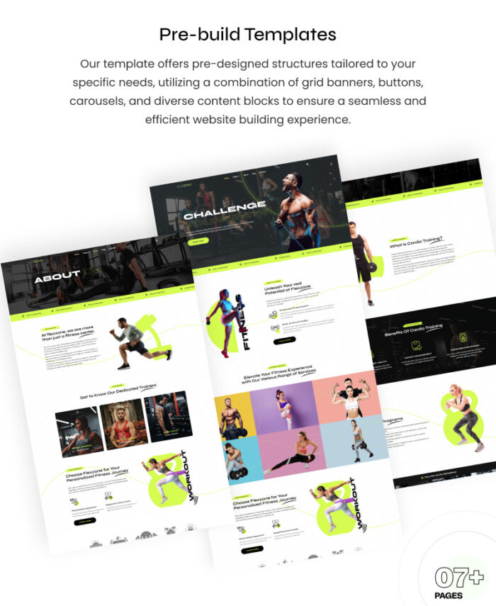 FlexZone - Kit Template Elementor untuk Gym dan Kebugaran - Fitur Gambar 4