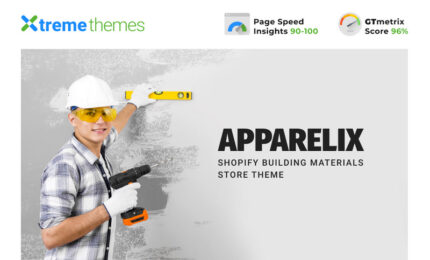 Apparelix Construction, Tema Toko Bahan Bangunan Shopify - Fitur Gambar 1