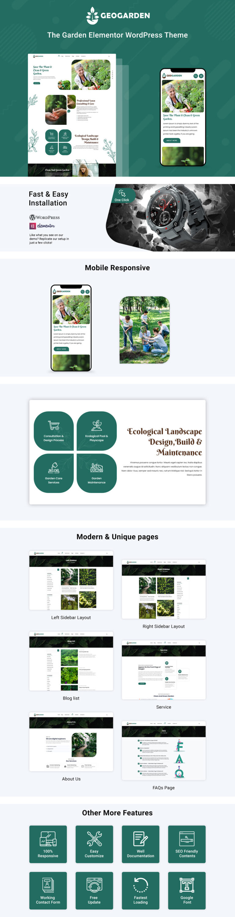 GeoGarden - Tema WordPress Elementor Berkebun dan Lansekap - Fitur Gambar 1