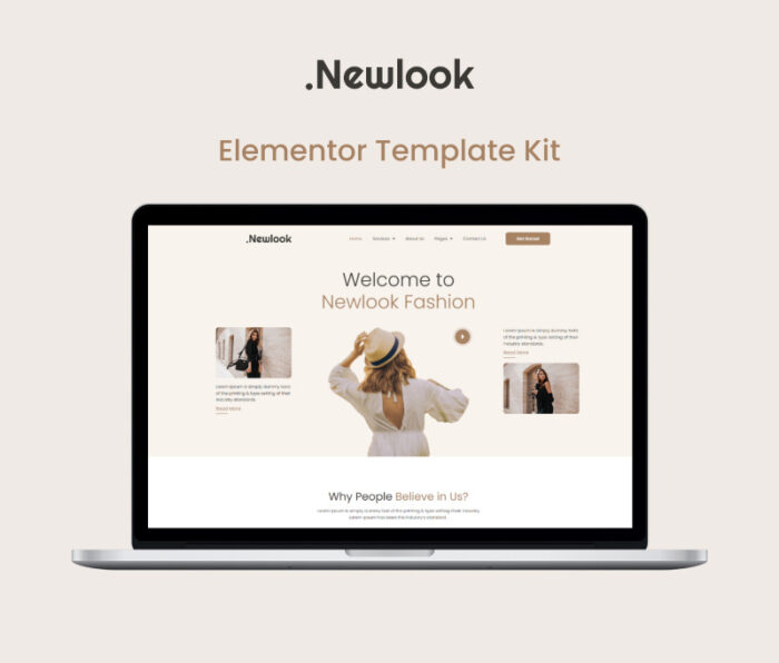 Newlook - Kit Template Elementor Mode dan Pakaian - Fitur Gambar 1