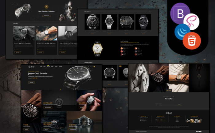 Zwat - Template HTML eCommerce Toko Jam Tangan - Fitur Gambar 1