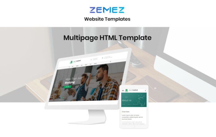 Albert Crawford - Template Situs Web HTML Multihalaman Modern Universitas - Fitur Gambar 1