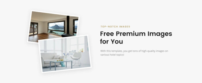 Template Situs Web HTML Bootstrap Modern Resor - Hotel Multihalaman - Fitur Gambar 3