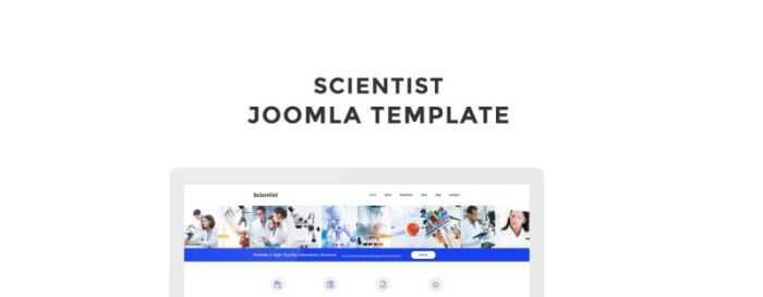 Ilmuwan - Template Joomla Bersih Laboratorium Sains - Fitur Gambar 1