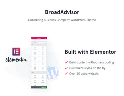 BroadAdvisor - Tema WordPress untuk Bisnis Konsultasi - Fitur Gambar 1