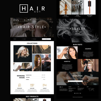 Tema Shopify Salon Rambut - Fitur Gambar 1