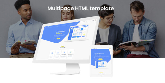 Maxicode - Template Situs Web HTML Kreatif Multihalaman Perusahaan IT - Fitur Gambar 2