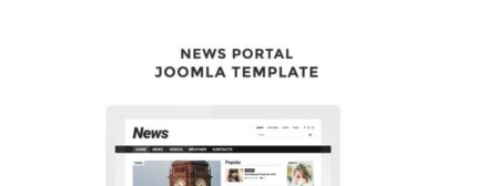 Template Joomla Responsif Portal Berita - Fitur Gambar 1