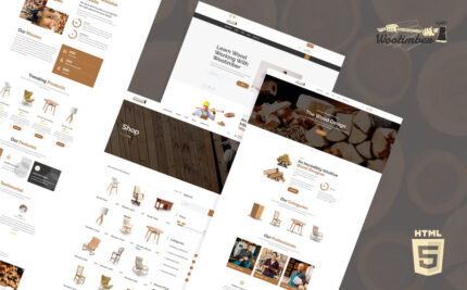 Templat Situs Web HTML5 Wootimber Carpenter Wood Shop - Fitur Gambar 1