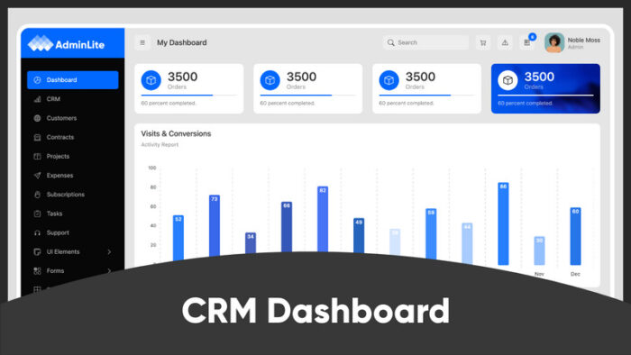 AdminLite - Template Admin Bootstrap 5 - Fitur Gambar 1