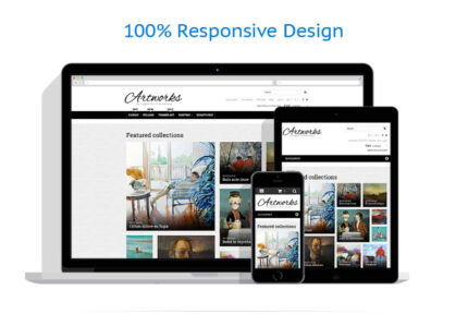 Tema Magento Responsif Art Store - Fitur Gambar 1