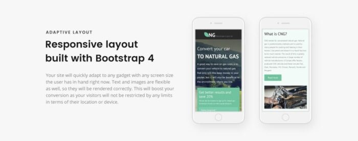 NG - Template Halaman Arahan Bootstrap HTML Minimal Daya Alternatif - Fitur Gambar 6