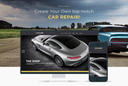 Tema WordPress Responsif Perbaikan Mobil - Fitur Gambar 1