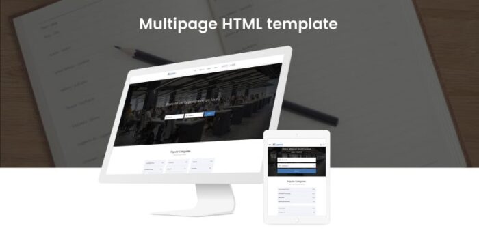 Lavoro - Template Situs Web HTML5 Multihalaman Portal Pekerjaan - Fitur Gambar 2