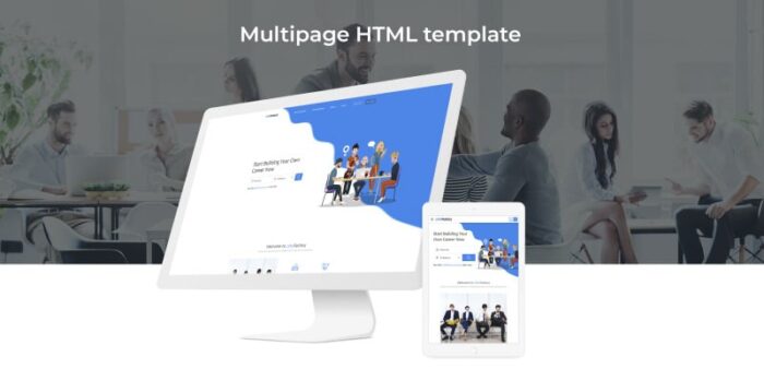 JobsFactory - Template Situs Web HTML5 Multihalaman Portal Pekerjaan - Fitur Gambar 2