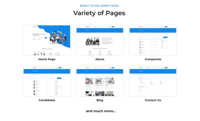 JobsFactory - Template Situs Web HTML5 Multihalaman Portal Pekerjaan - Fitur Gambar 3