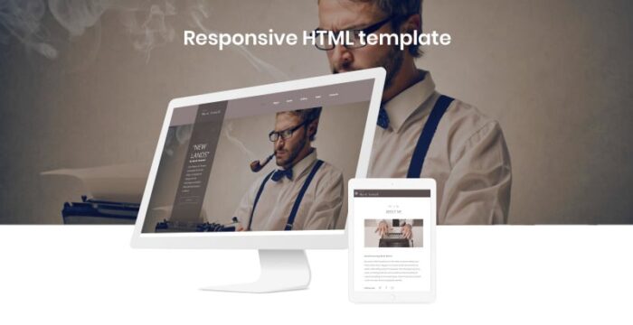 Mark Oswald - Penulis Template Situs Web HTML5 Responsif Minimal - Fitur Gambar 2