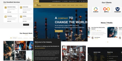 MyIndustry - Template HTML Responsif Industri - Fitur Gambar 1