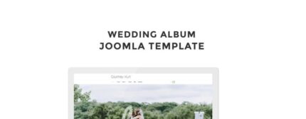 Courtney & Kurt - Album Pernikahan Template Joomla Kreatif - Fitur Gambar 1