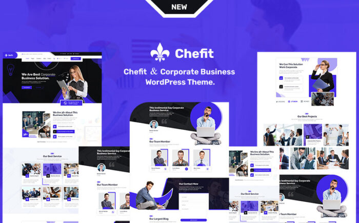 chifit dan Tema WordPress Responsif Bisnis Korporat - Fitur Gambar 1