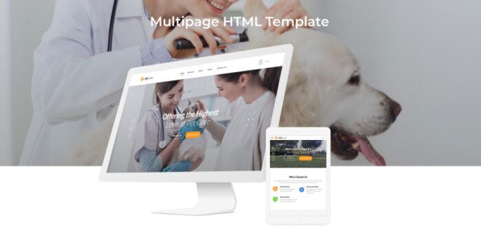 Perawatan Hewan Peliharaan - Template Situs Web HTML Bersih Perawatan Hewan Peliharaan Dokter Hewan - Fitur Gambar 2